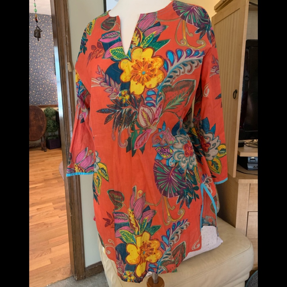 Summer multicolored tunic size medium